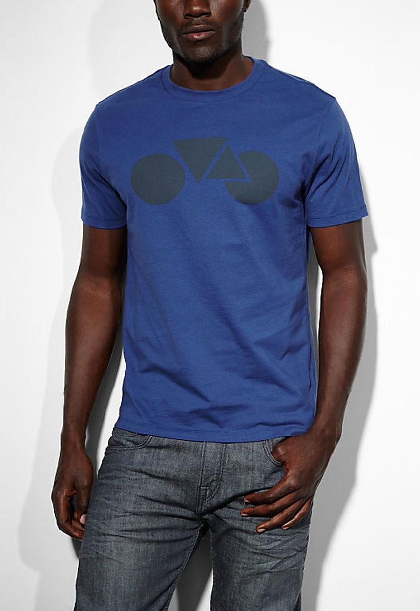 A Two-Wheeler Bender - Commuter Series Graphic Tee No FFC - Blue