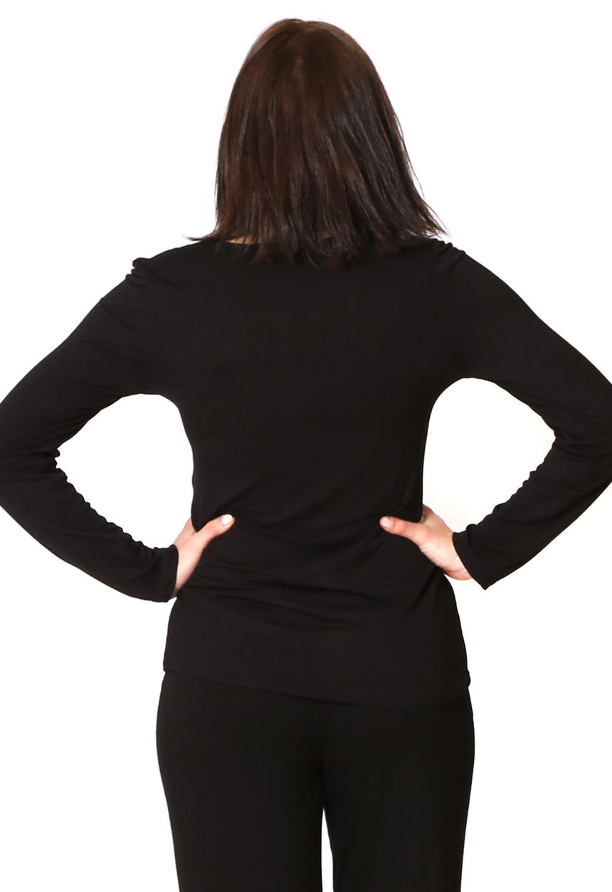 Anna-Louise Sleepwear - Long Sleeve Top – Black