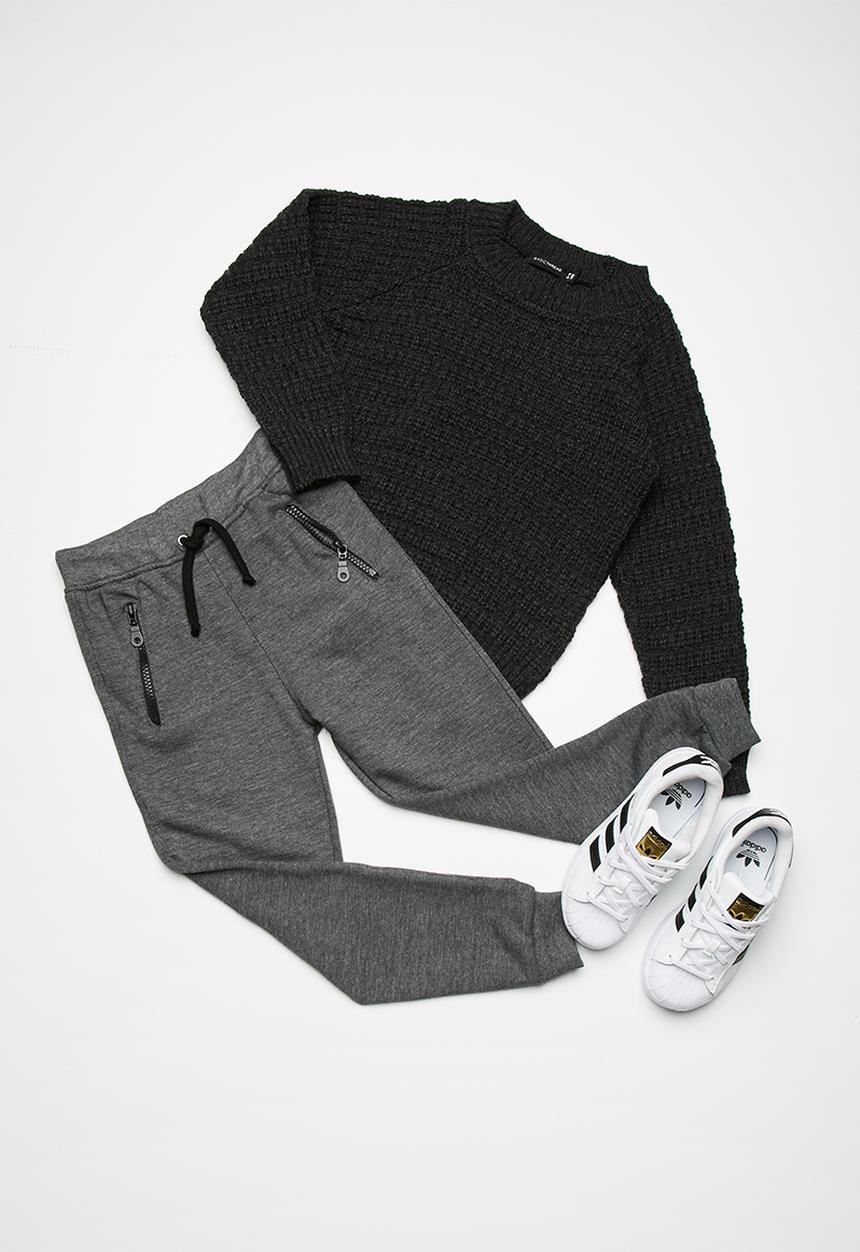 basicthread - Kids boys zip detail biker joggers