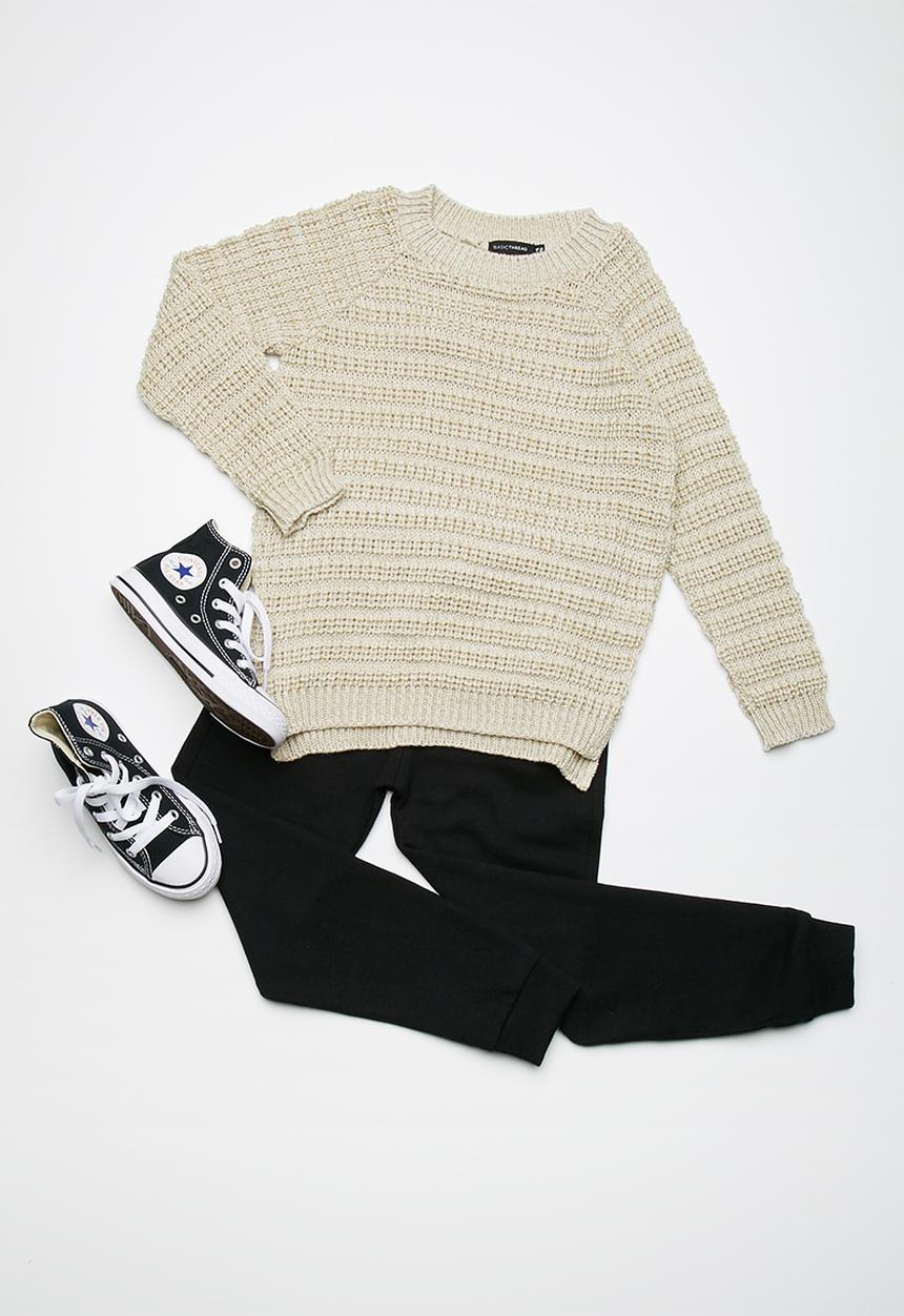 basicthread - Kids chunky raglan knit