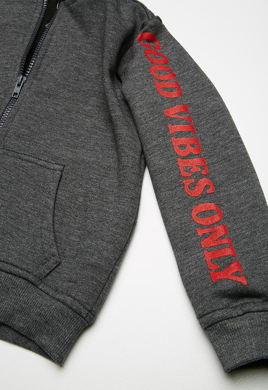 basicthread - Kids boys fleece zip through hoodie