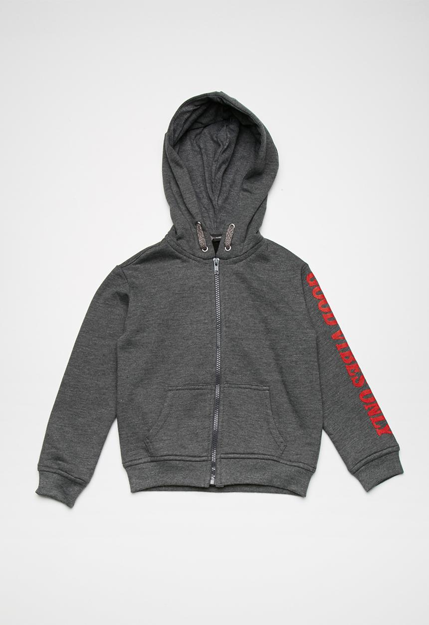 basicthread - Kids boys fleece zip through hoodie