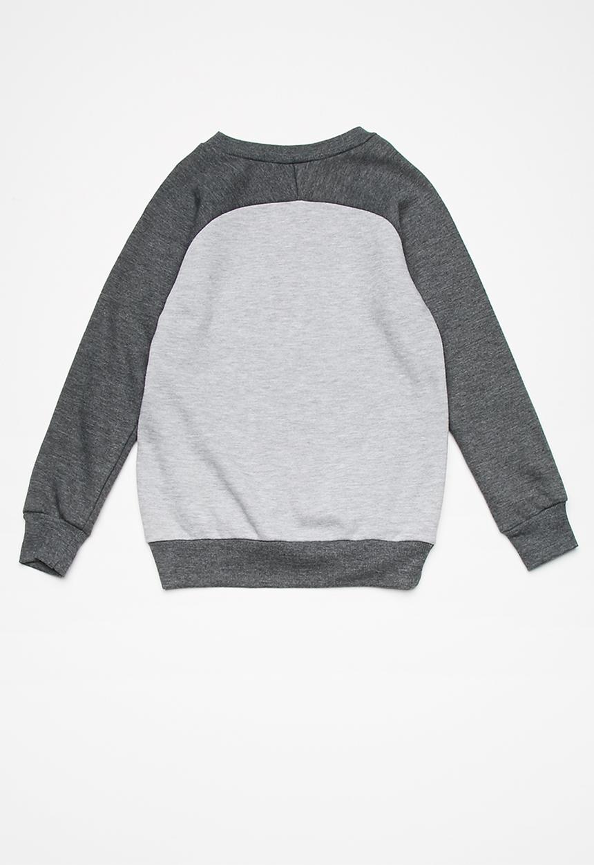 basicthread - Kids boys colour blocked printed sweat