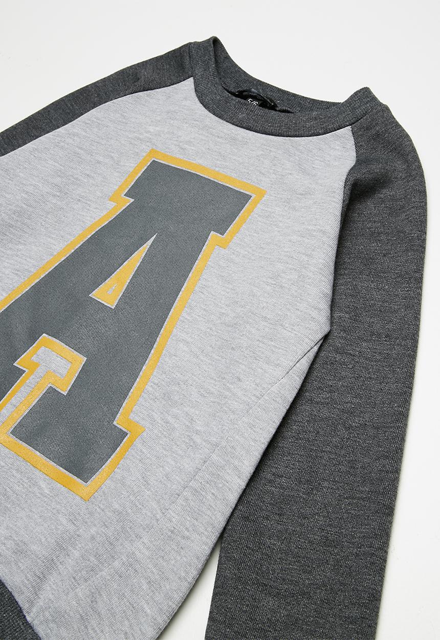 basicthread - Kids boys colour blocked printed sweat