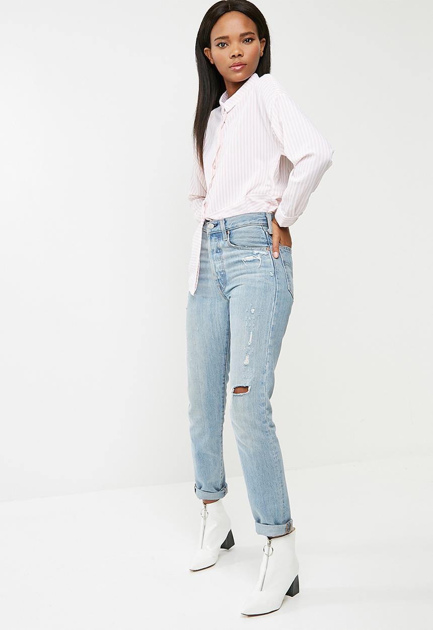 ONLY - Elena striped oversized shirt