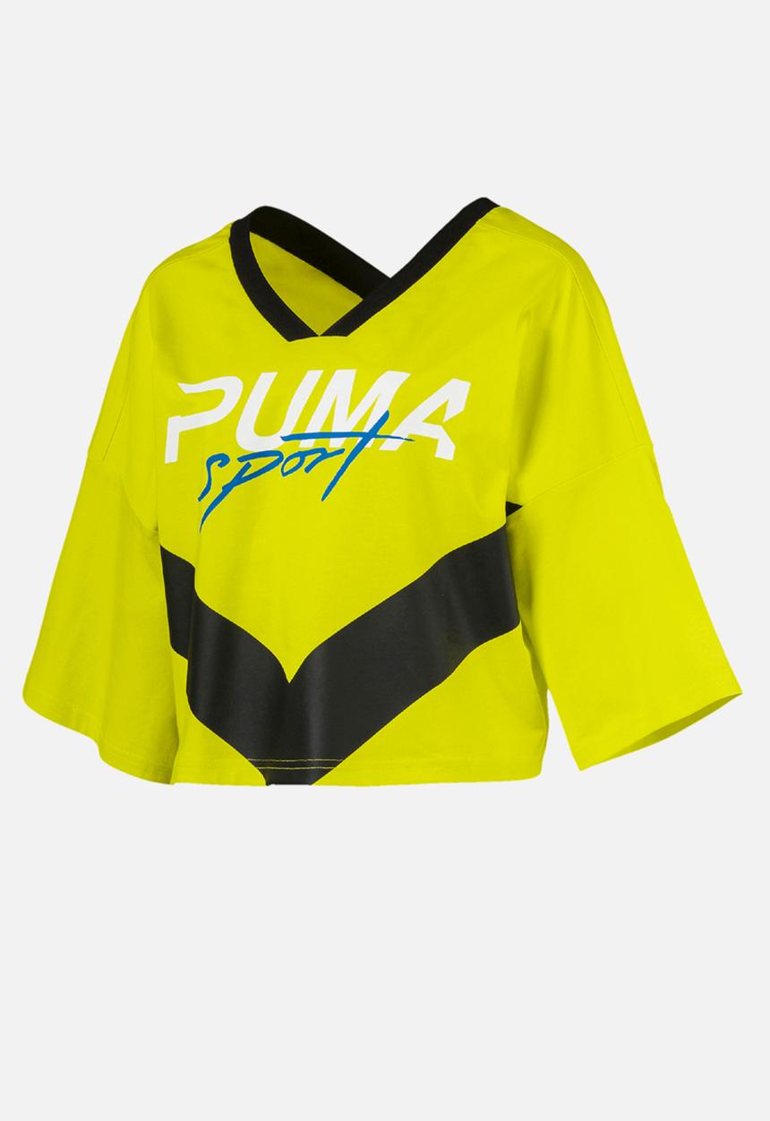 PUMA - Xtreme cropped V-neck tee
