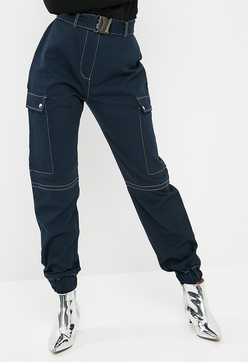 Missguided - Buckle detail utility trouser