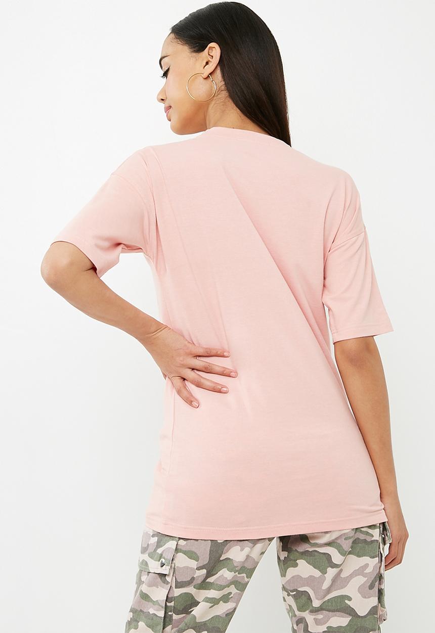 Missguided - Havana' slogan T-shirt - pink