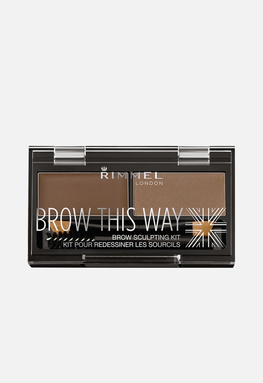 Rimmel - Brow This Way Eyebrow Sculpting Kit - Mid Brown