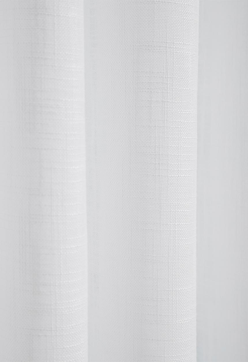Sixth Floor - Slub lined eyelet curtain 2 pack - white