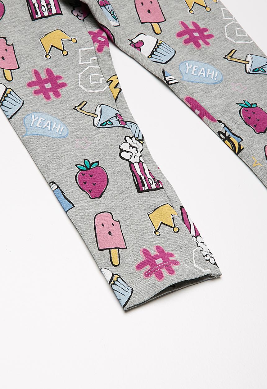 Name It - Berit leggings - grey melange