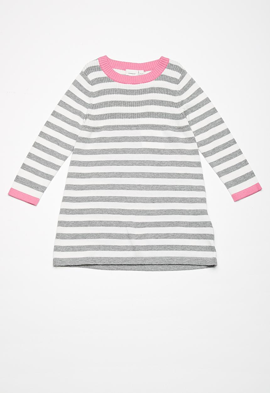 Name It - Kurdi knit dress - grey melange