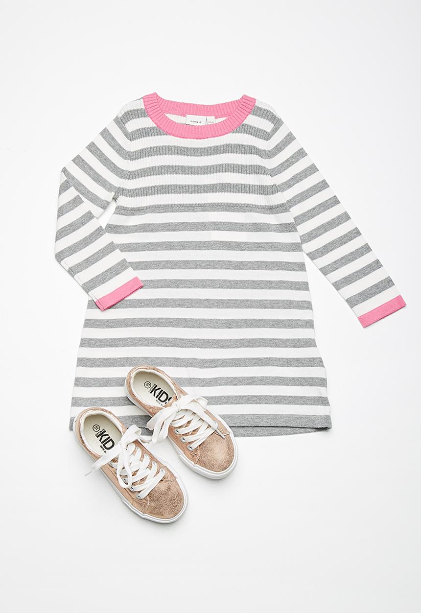 Name It - Kurdi knit dress - grey melange