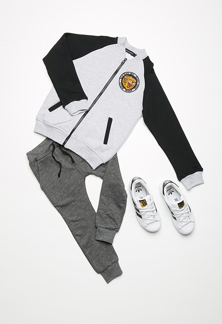 basicthread - Kids boys printed fleece bomber