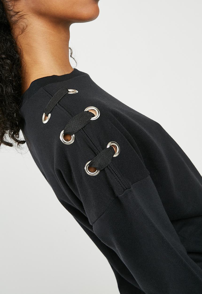 dailyfriday - Eyelet detail sweat