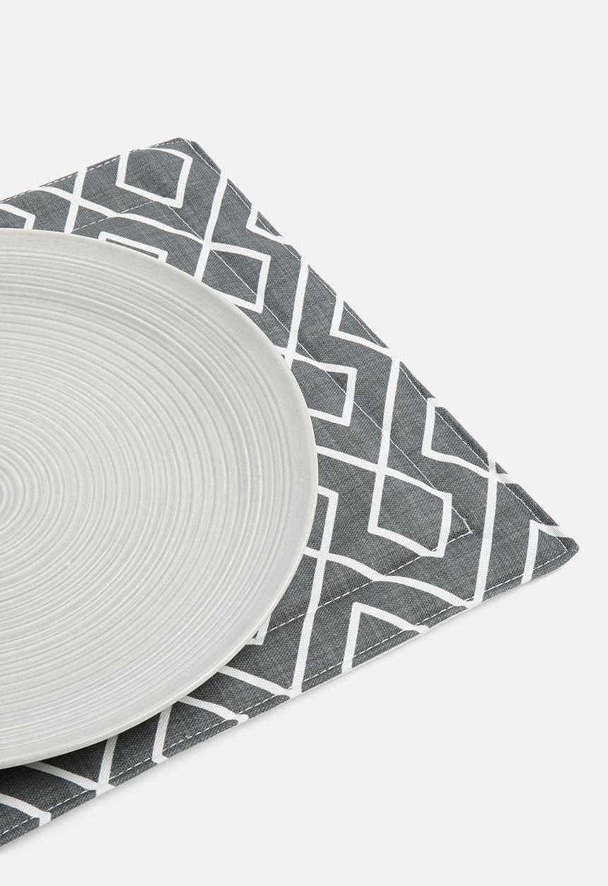 Grey Gardens - Link placemat set of 2