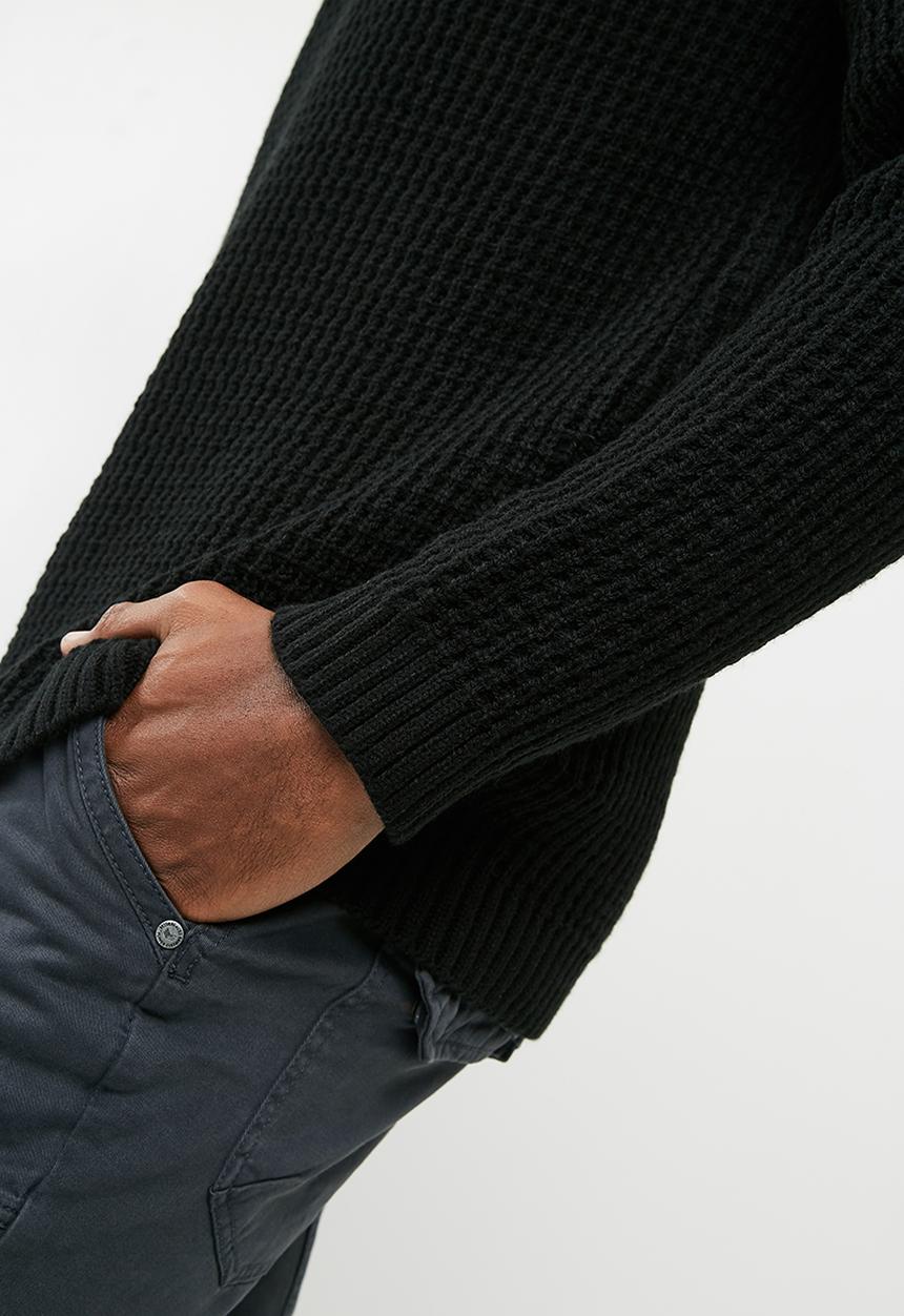 basicthread - Raglan textured knit