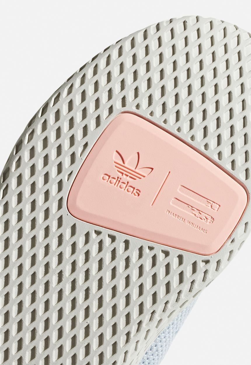 adidas gazelle silver green womens Adidas Pharrell Williams White Tennis HU Low Top Sneakers US12 – THE-ECHELON main image 0