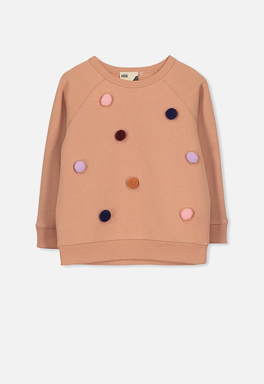 Cotton On - Kids sage raglan crew top