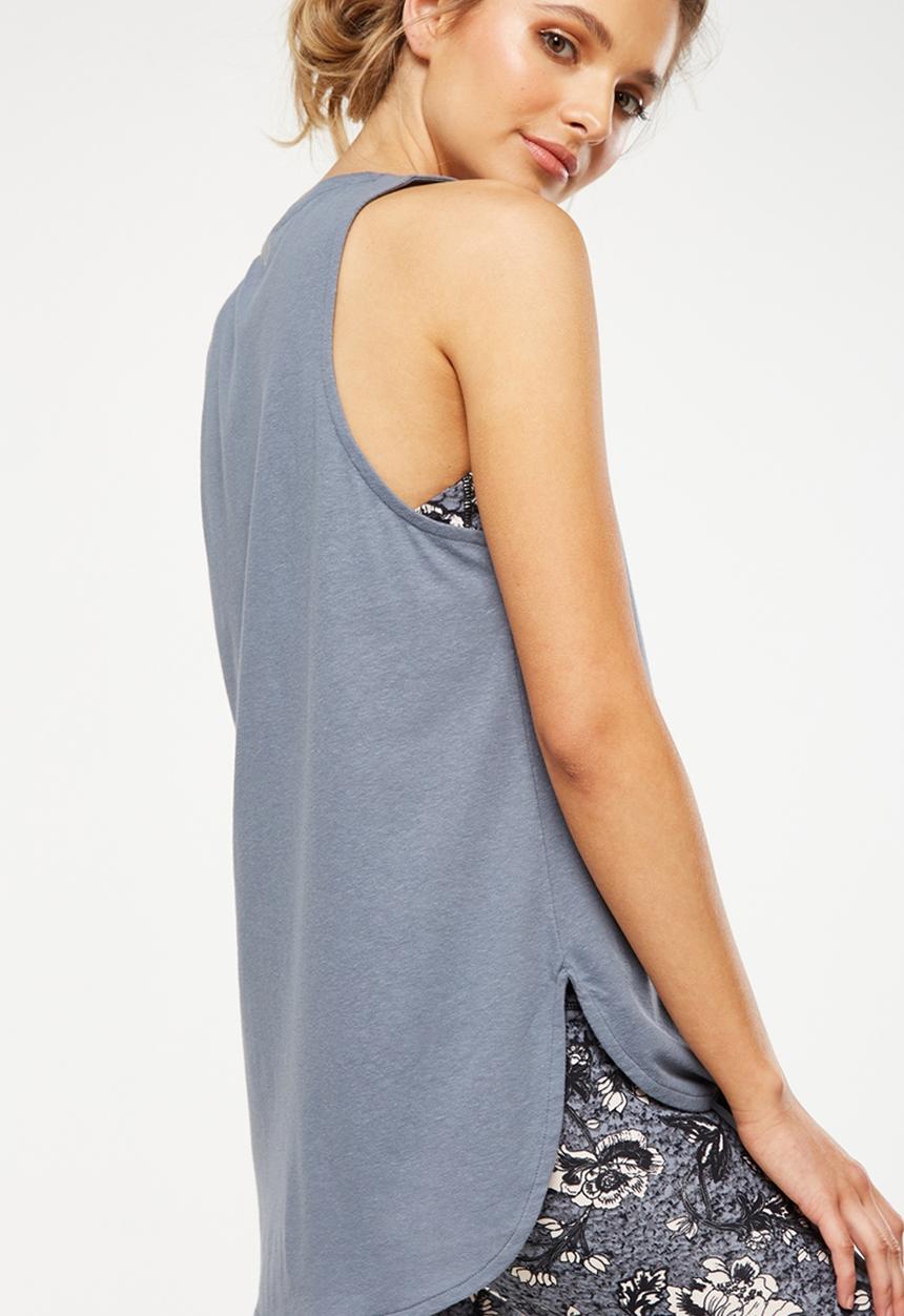Cotton On - Scooped flow tank top - grey