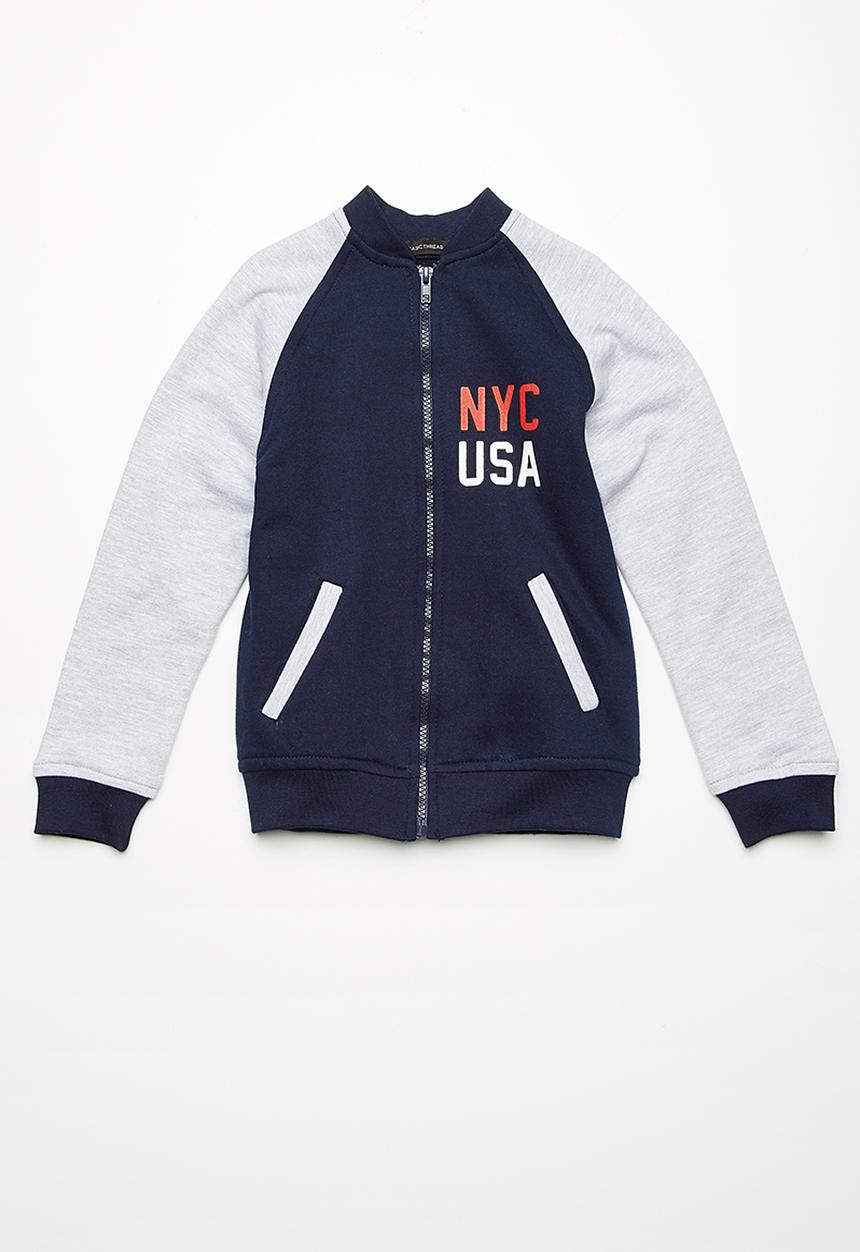 basicthread - Kids boys printed fleece bomber