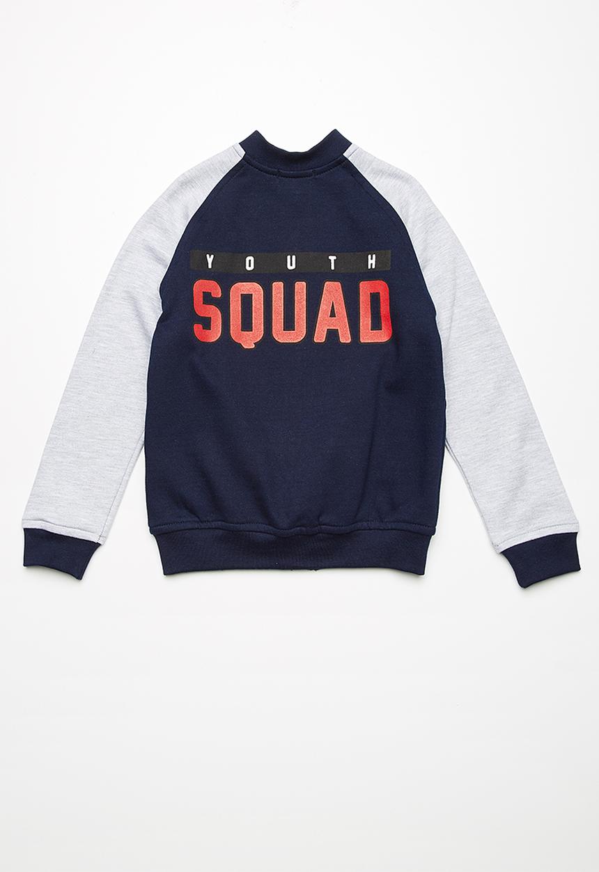 basicthread - Kids boys printed fleece bomber