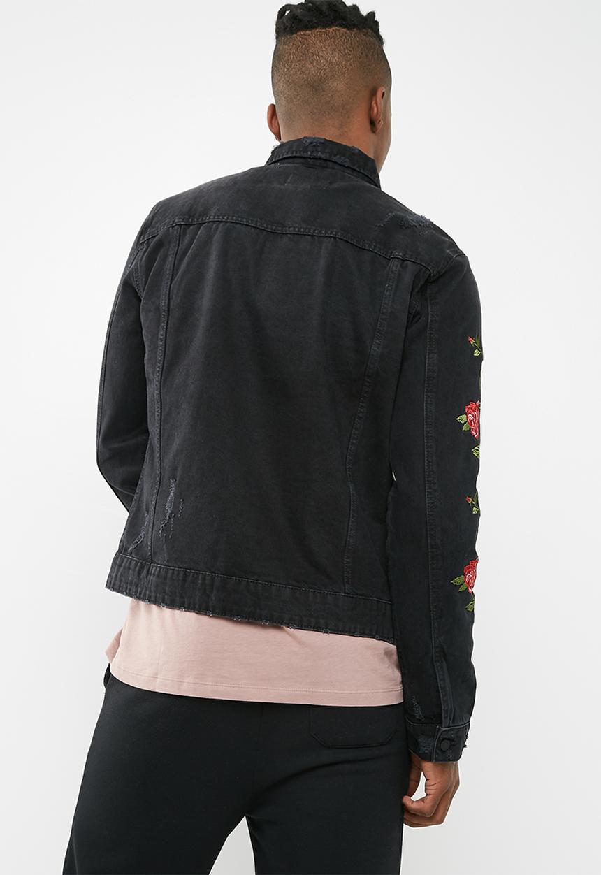 Only & Sons - Roses denim trucker jacket