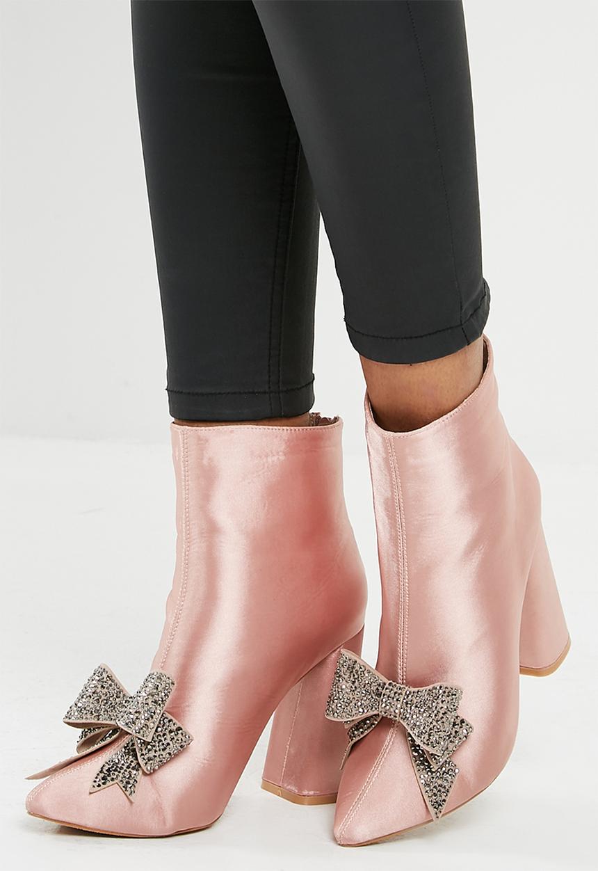 dailyfriday - Bow detail boot - pink