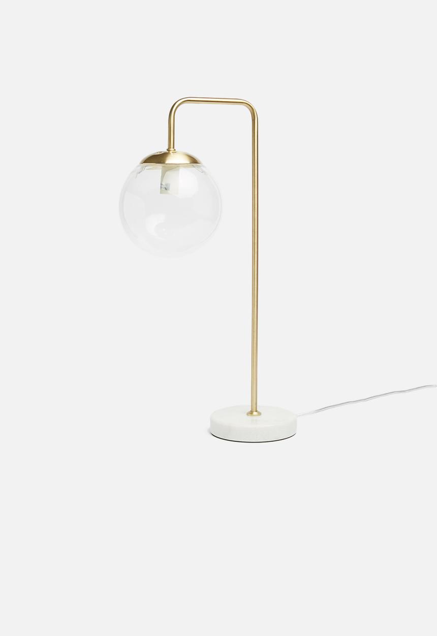 Sixth Floor - Blair table lamp - clear/gold