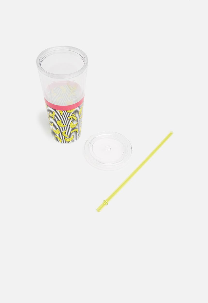 Mustard  - Banana straw cup