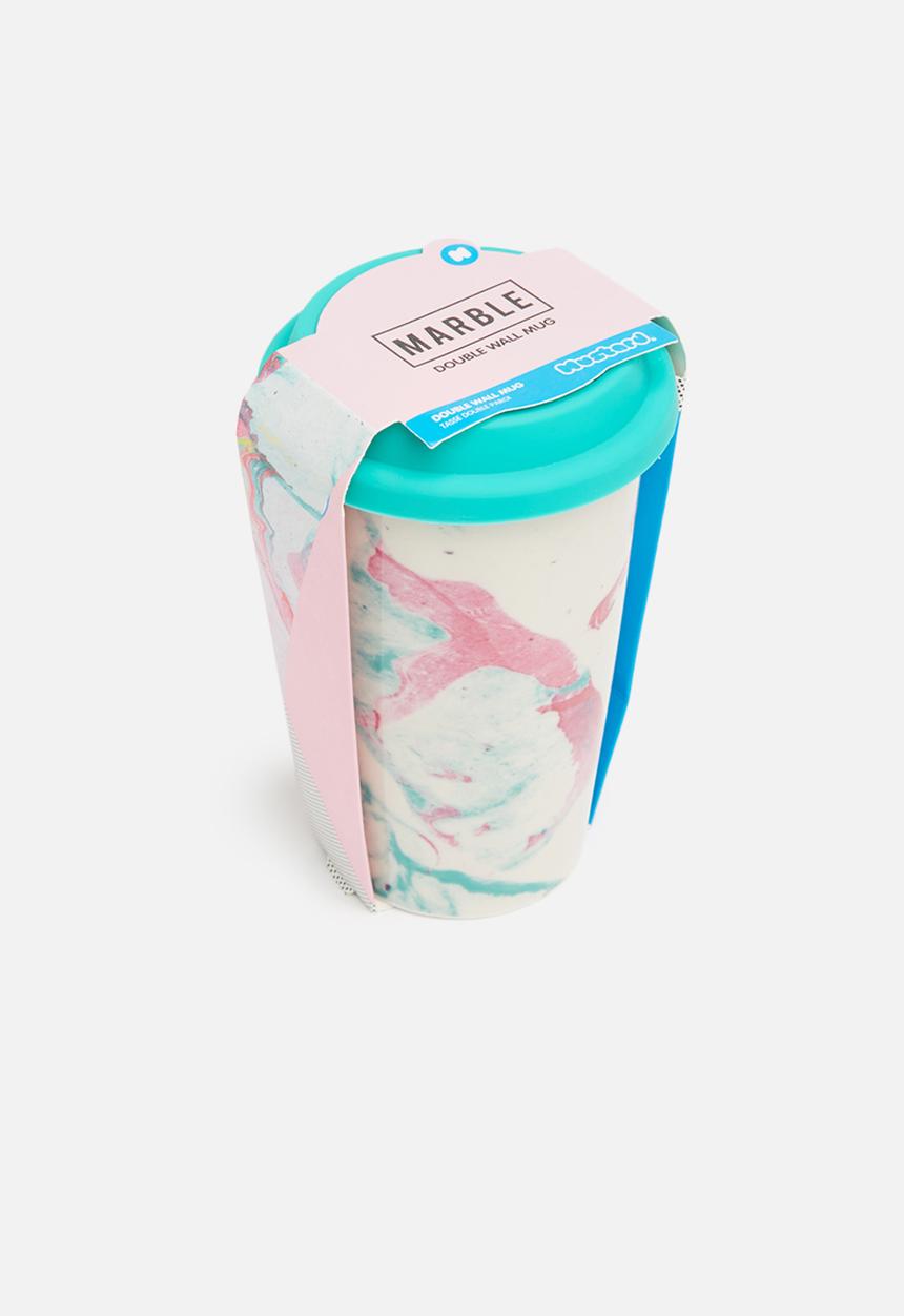 Mustard  - Marble double wall mug