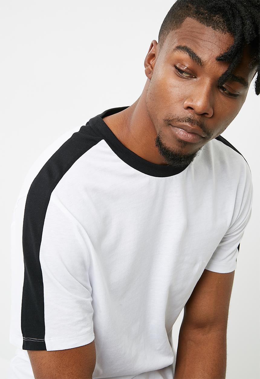 New Look - Ringer side stripe tee 