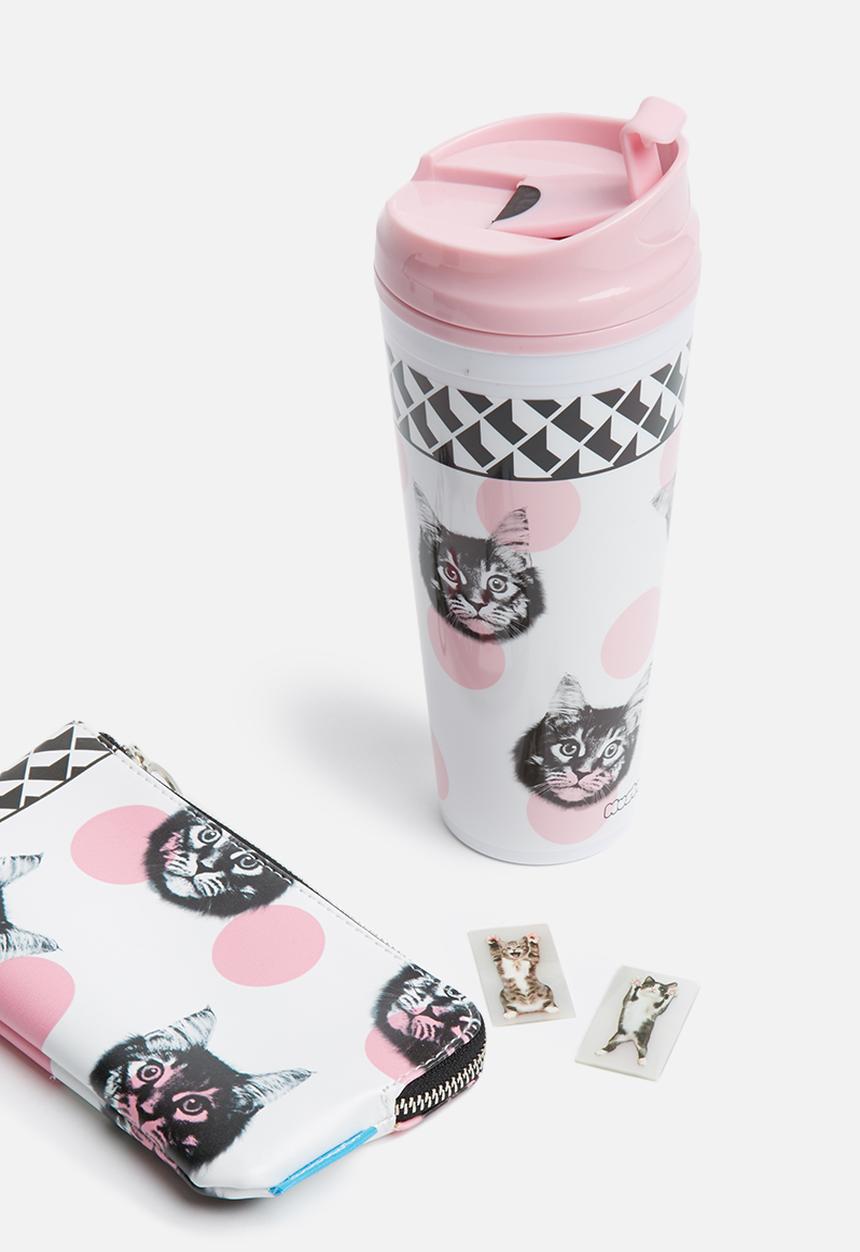 Mustard  - Cat double wall mug