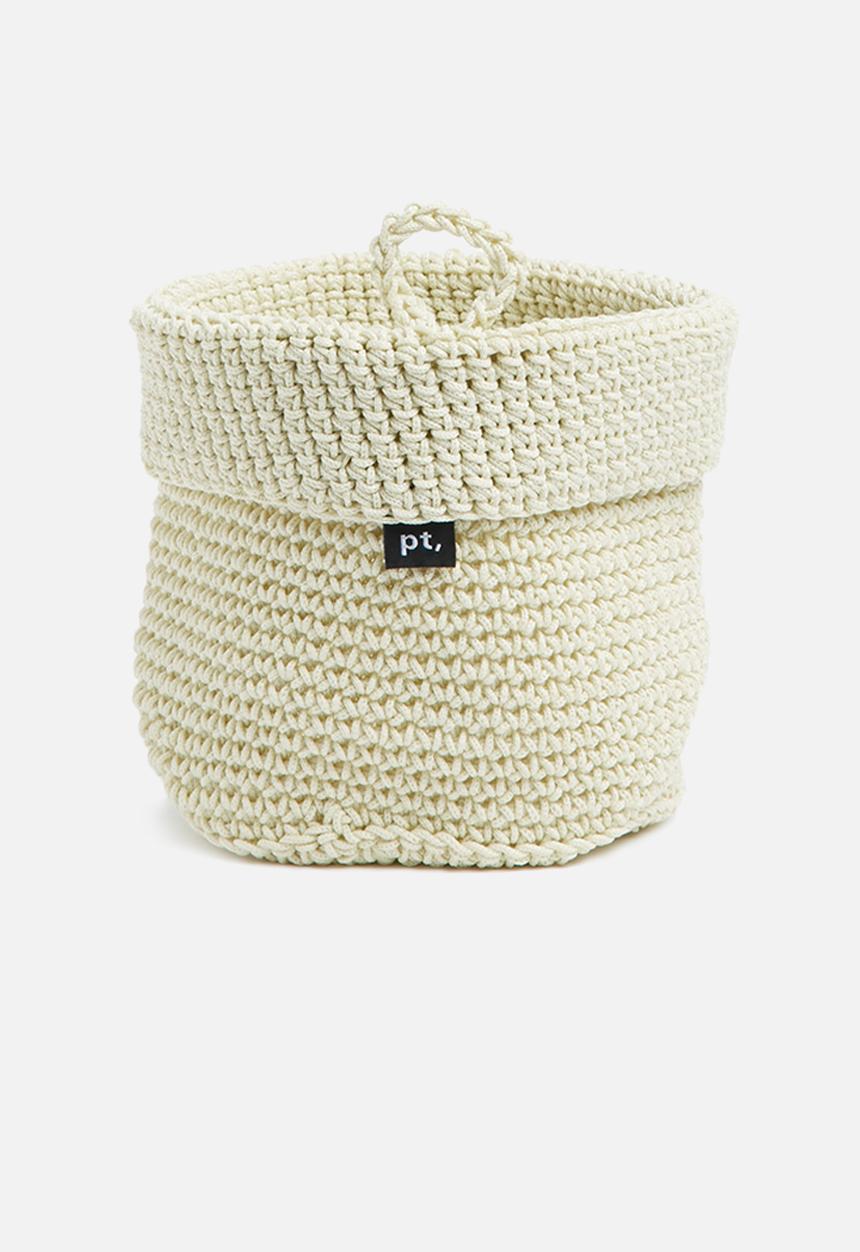 Present Time - Weave PP basket set - white 