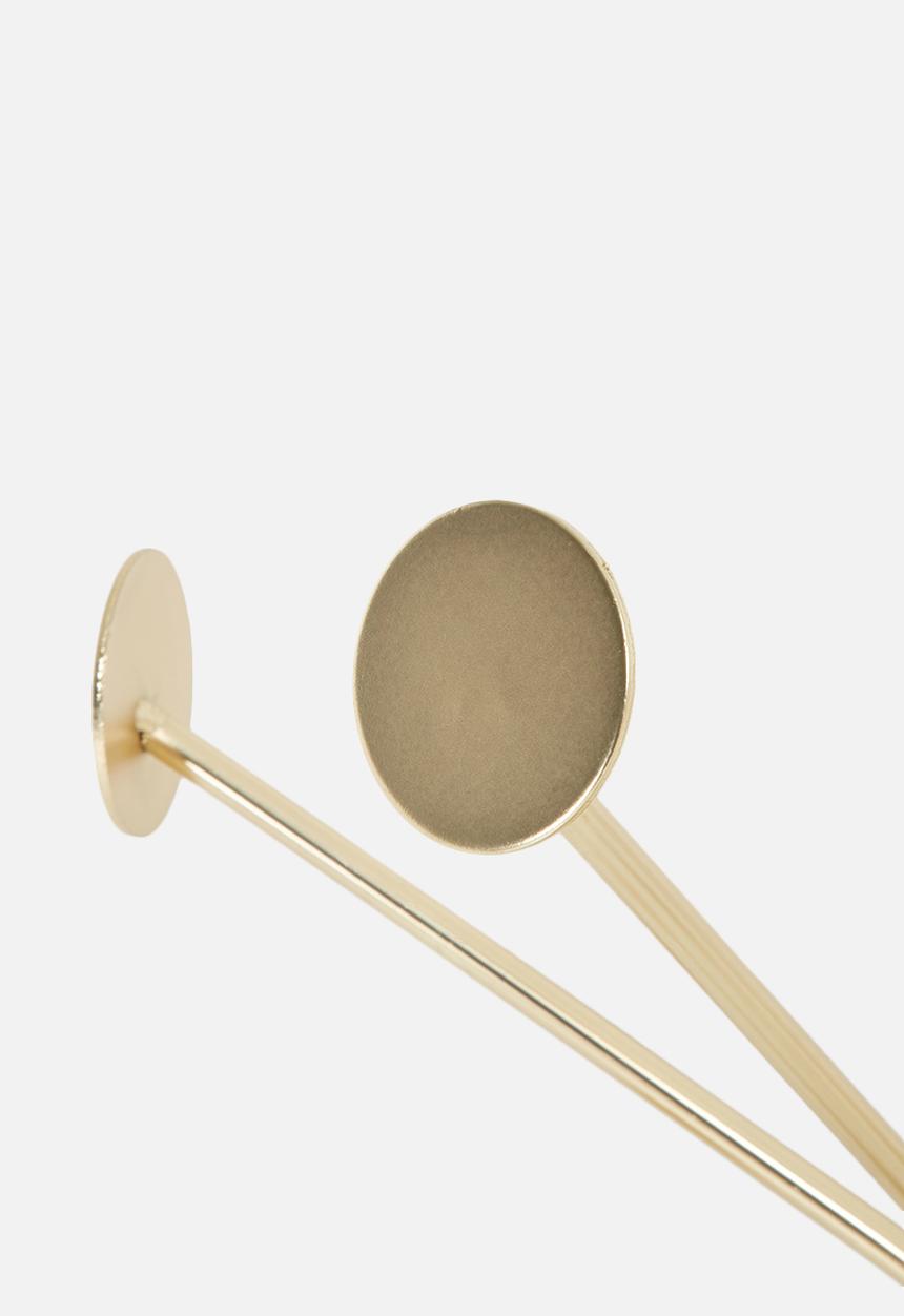 Present Time - Wall dots coat hanger - gold