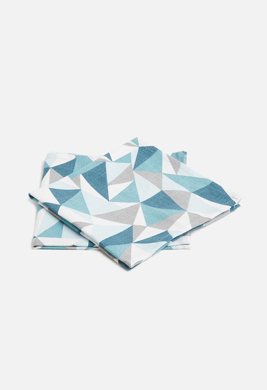Grey Gardens - Shattered napkin set of 2