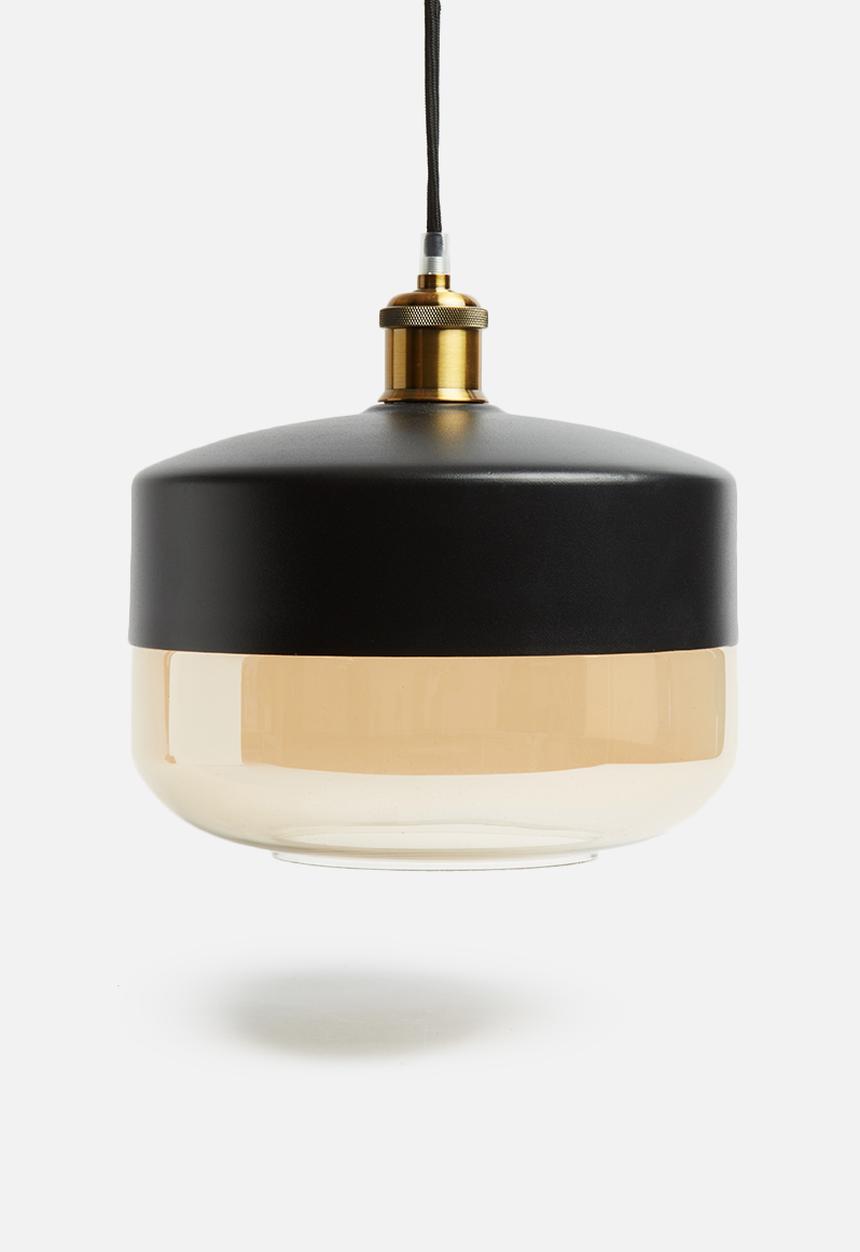 Sixth Floor - Duo plump pendant - black