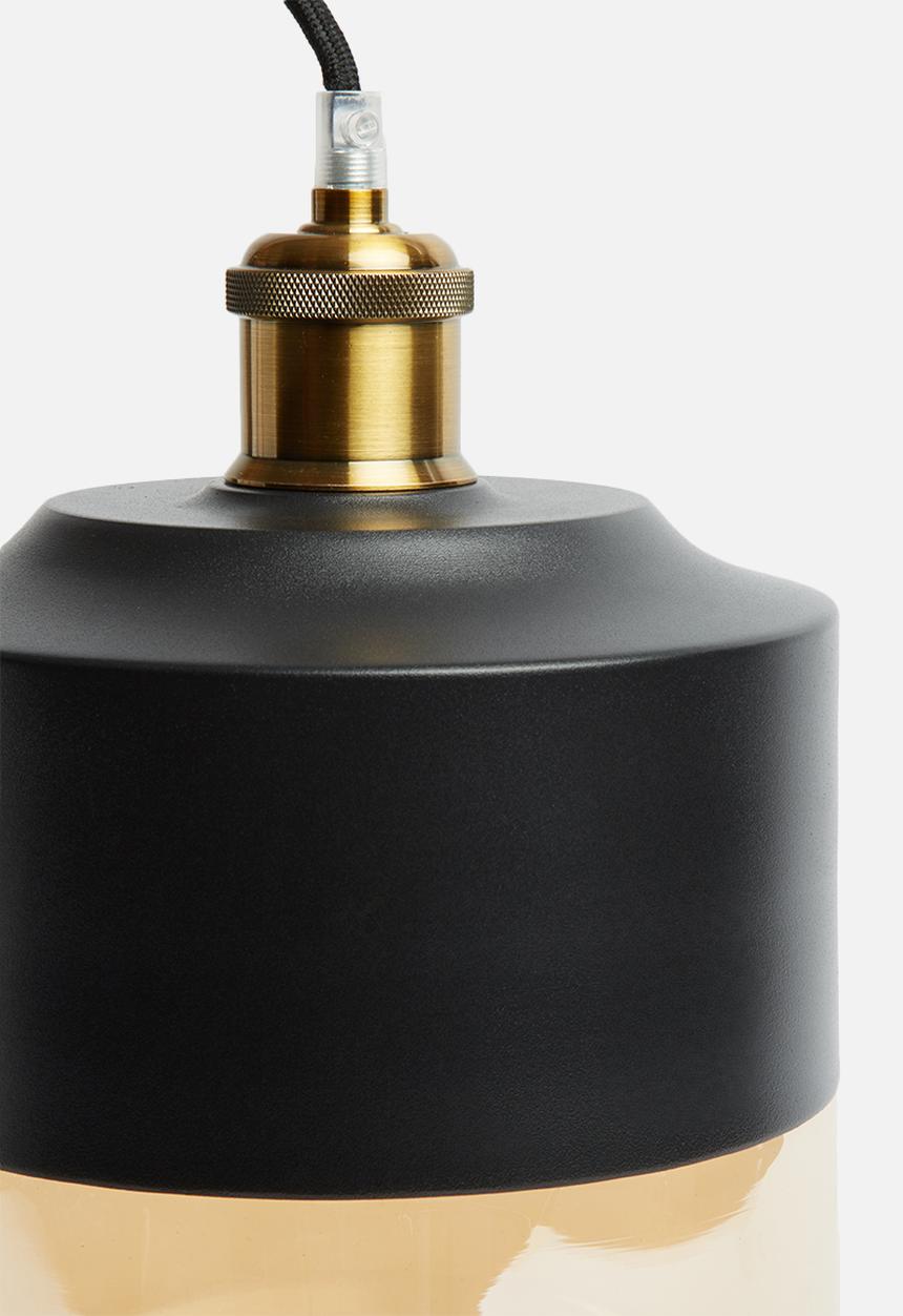 Sixth Floor - Duo cylinder pendant - black