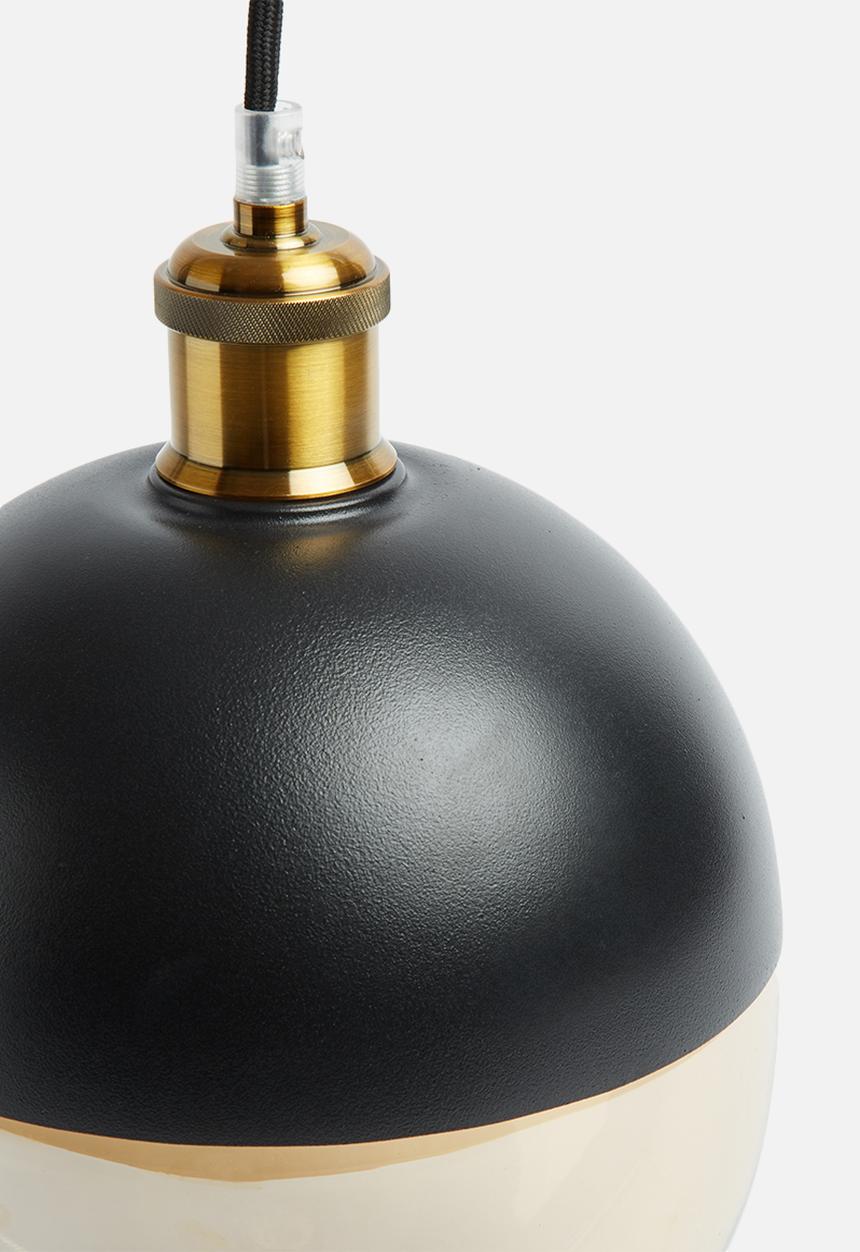Sixth Floor - Duo ball pendant - black