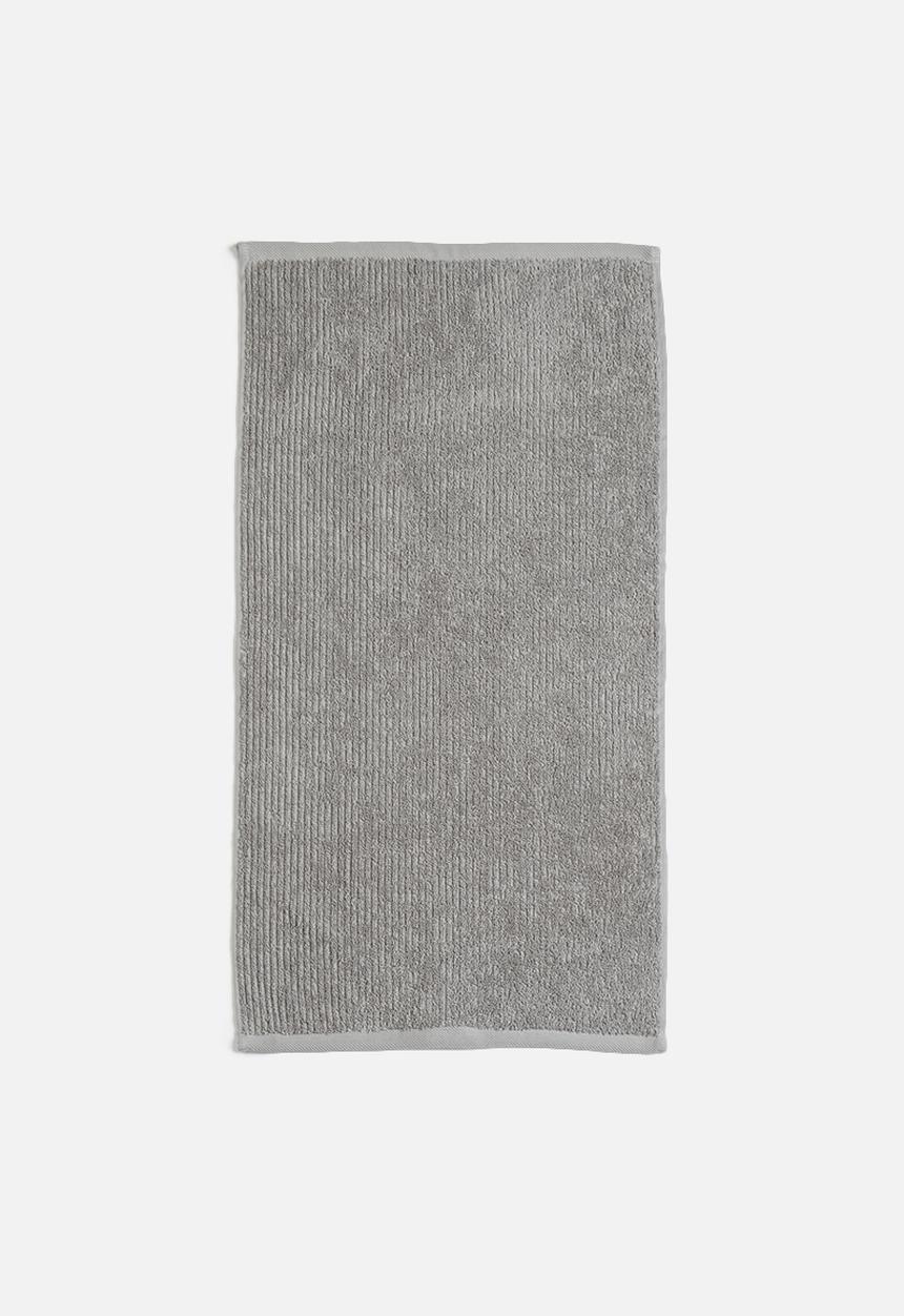 Linen House - Reed bath towel - grey