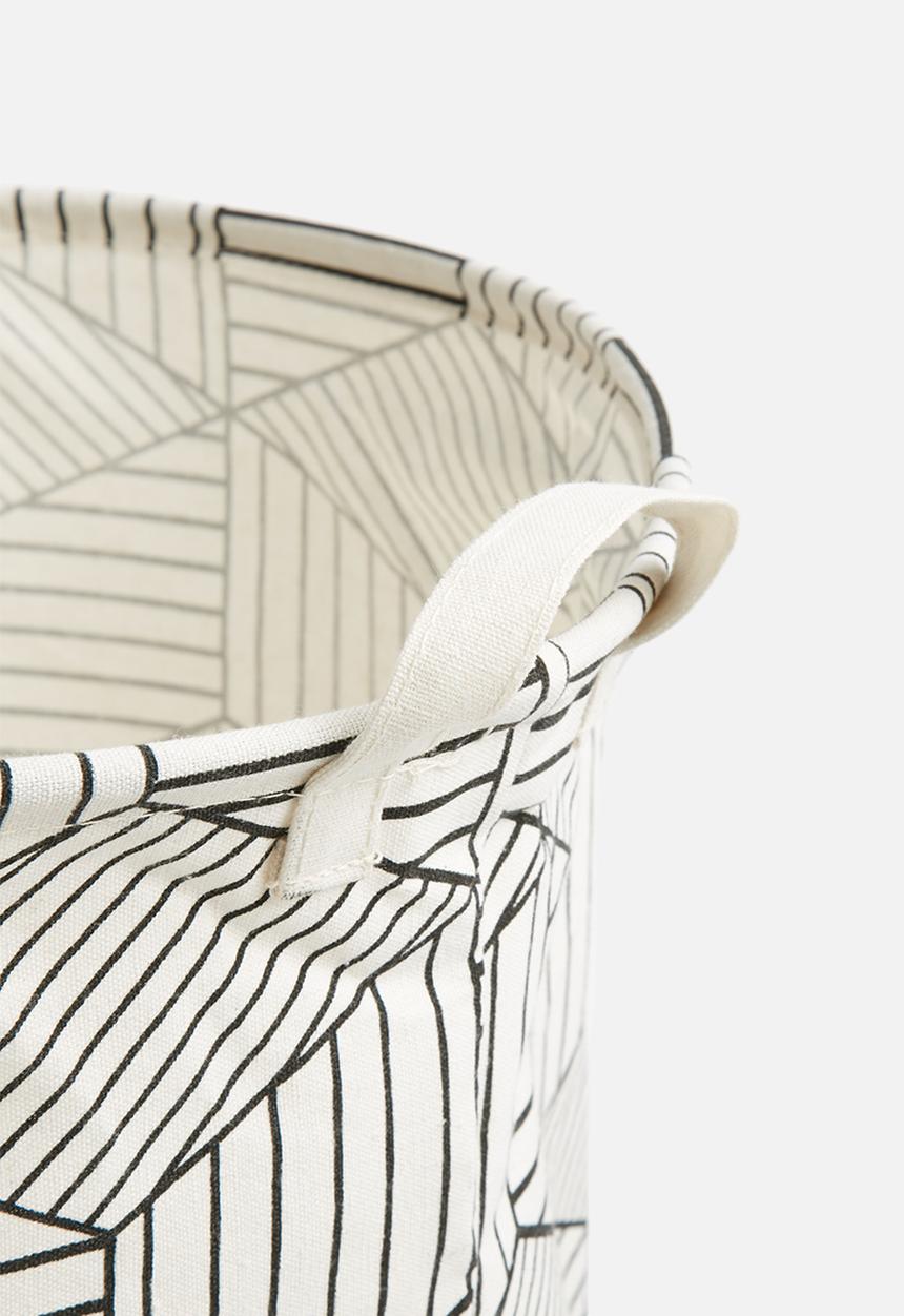 Sixth Floor - Geo laundry basket - cream