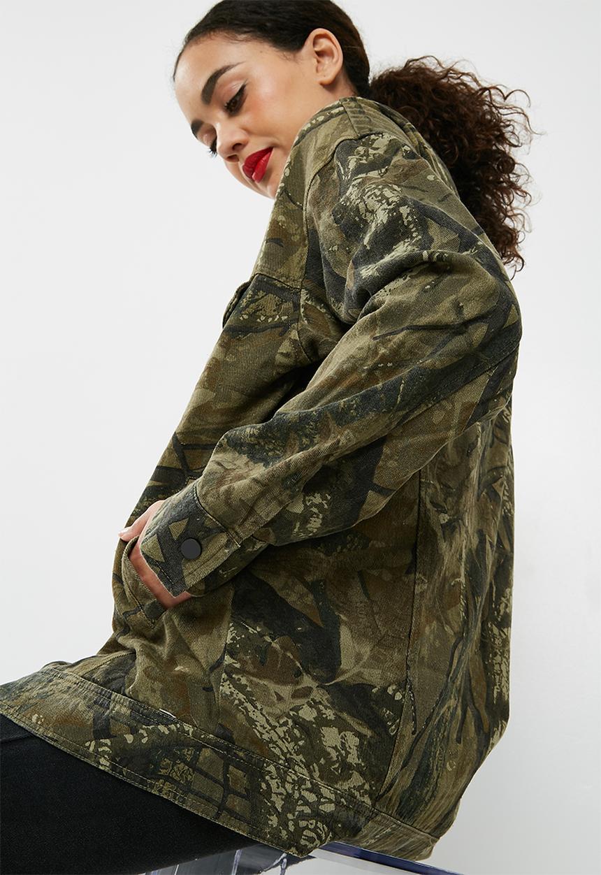 Missguided - Hunter camo jacket - green