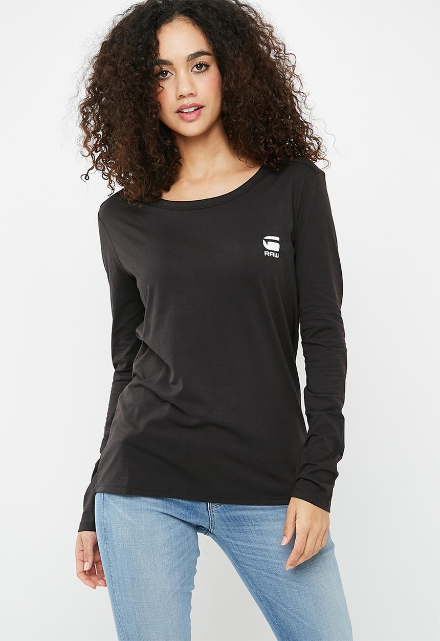 G-STAR - Jiling straight long sleeve tee - black
