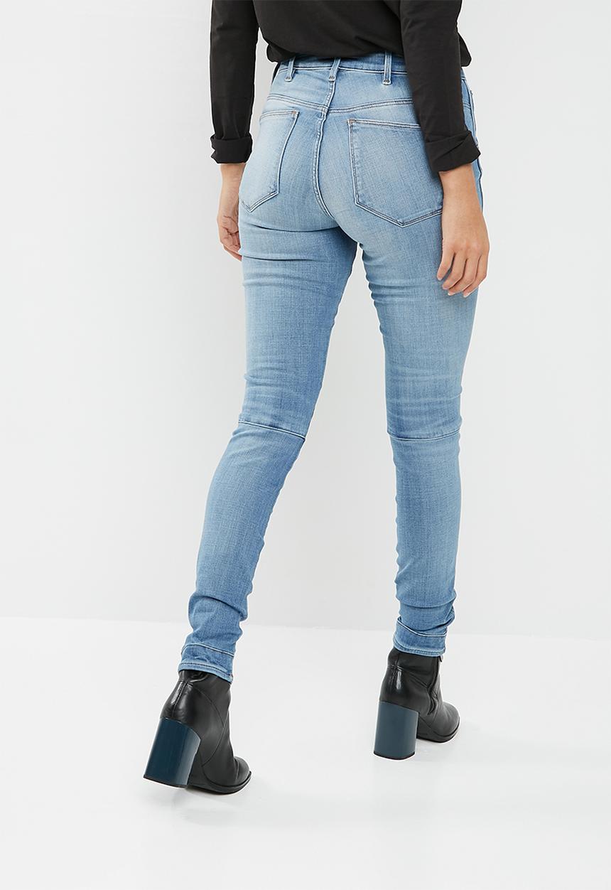 G-STAR - 5622 high waisted shape super skinny  - blue