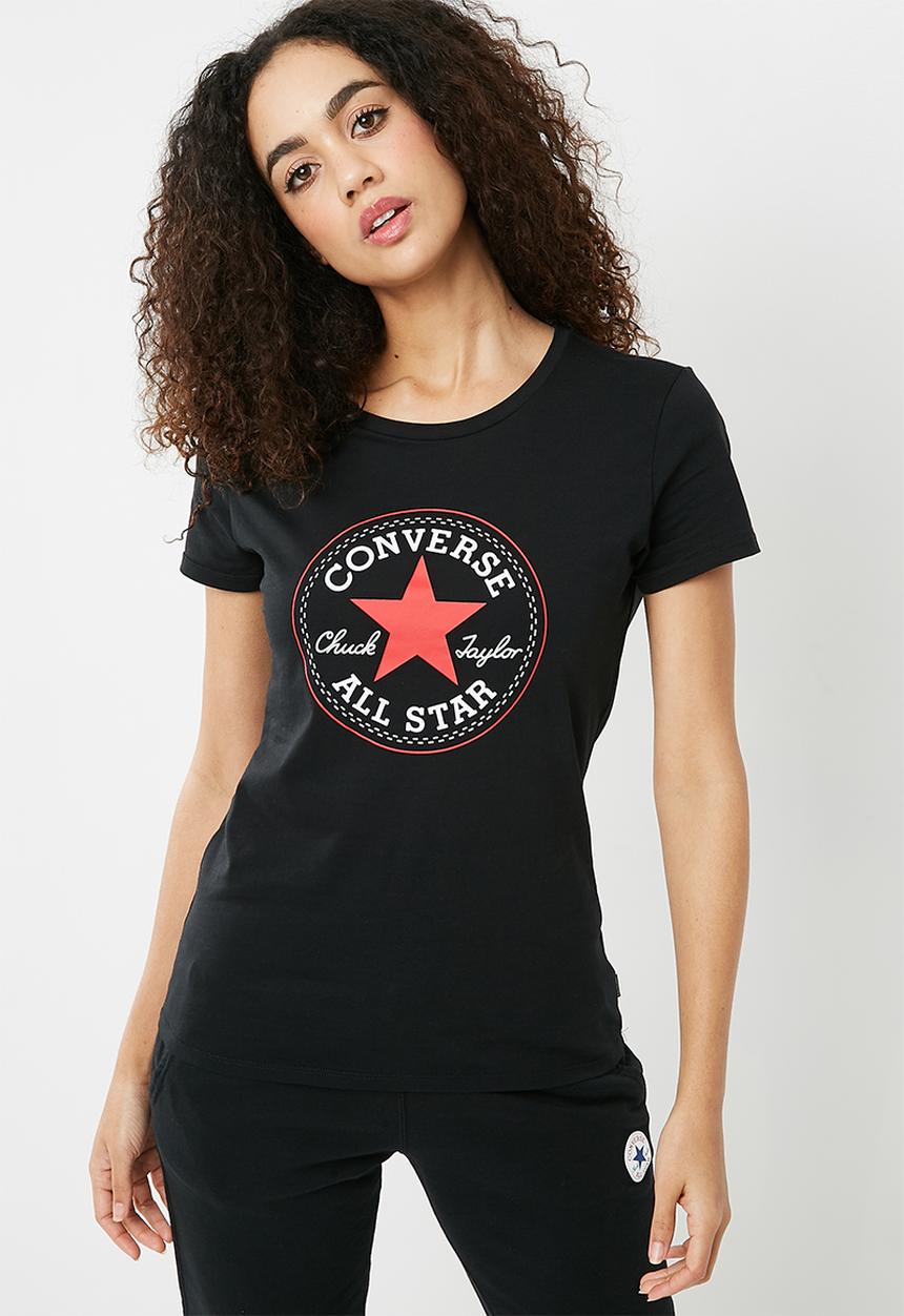 Converse - Core crew short sleeve tee - black