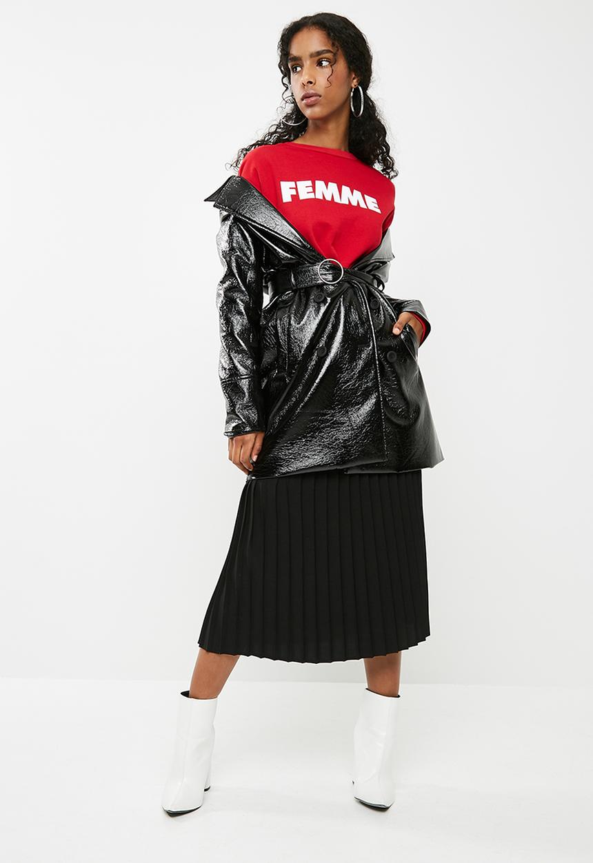 dailyfriday - Printed sweat top - red 
