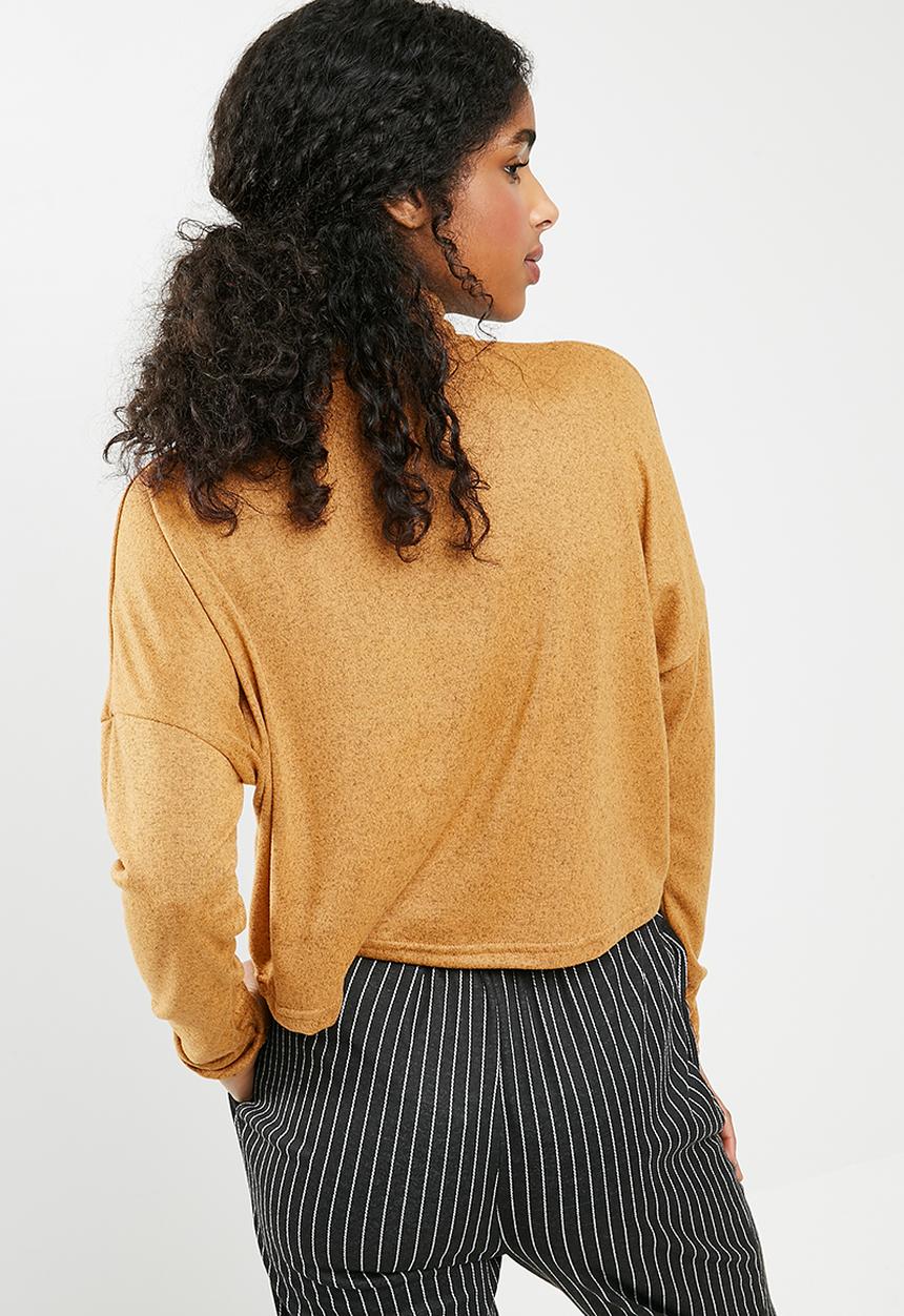 dailyfriday - Slouchy turtleneck top - yellow