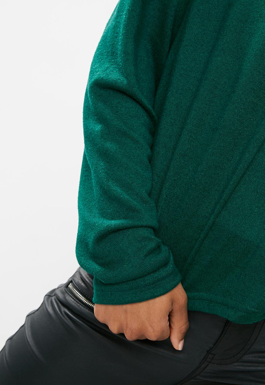dailyfriday - Slouchy turtleneck top - green