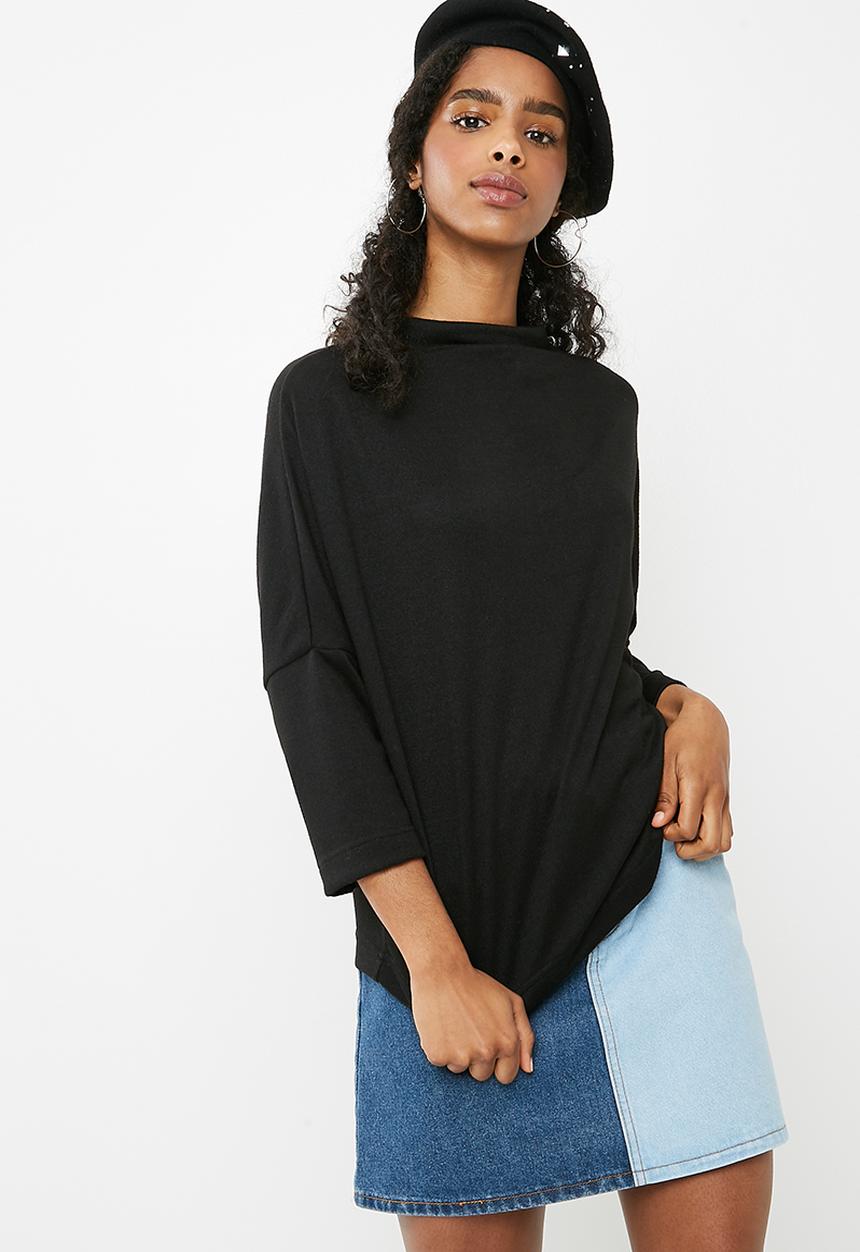 dailyfriday - Oversize knit top - black
