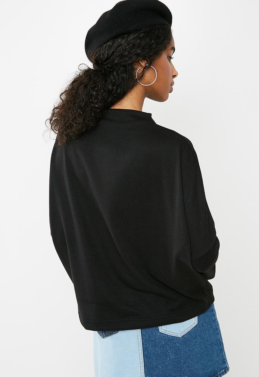 dailyfriday - Oversize knit top - black